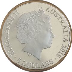 5 Dollars - Elizabeth II 4th Portrait - XXI Commonwealth Games - Silver Proof