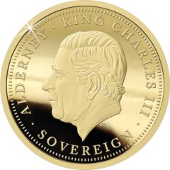 1 Sovereign - Charles III Saint George and Dragon, Gold