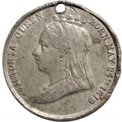 Medal - Victoria Diamond Jubilee - England`s Longest Reign, Pinches, white metal