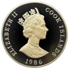 1 Dollar - Elizabeth II Queen Elizabeth II, piedfort
