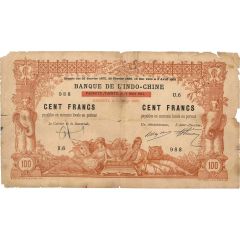 100 Francs With overprint