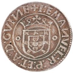 Tostão `o-o` - Manuel I Lisbon mint