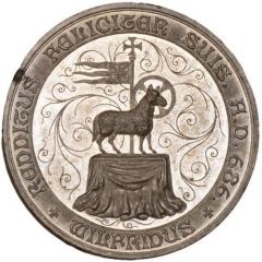 Medal Ripon Millenary, white metal