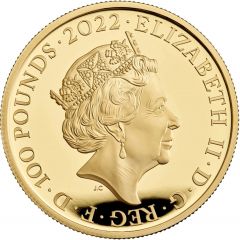100 Pounds - Elizabeth II Peter Rabbit, Gold Proof