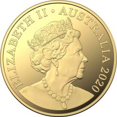 30 Dollars - Elizabeth II 6th Portrait - QANTAS Centenary - Gold Proof