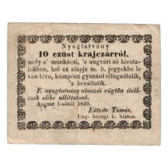 10 Kreuzers Munkács