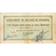 1 Peseta Bellver de Cerdanya