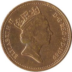 1 Penny - Elizabeth II 3rd portrait, non-magnetic
