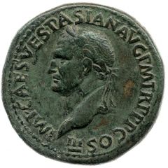 Sestertius - Vespasian FIDES EXERCITVVM S C