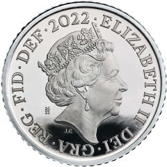 5 Pence - Elizabeth II 5th portrait, Royal Shield, Platinum Proof