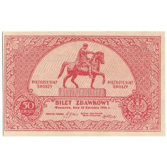 50 Groszy Bilet Zdawkowy