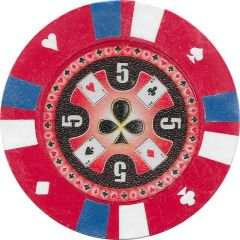 Poker Chip Suited, 2 Stripe - 5