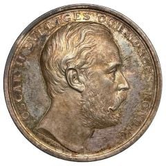 Award medal - for furthering horse breeding - Oscar II 2nd portrait