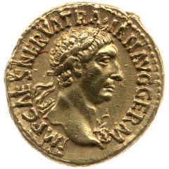 Aureus - Trajan P M TR P COS II P P, Fortuna