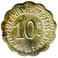 10 Centimes - Aux Enfants de Paris Paris