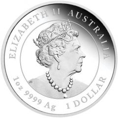 1 Dollar - Elizabeth II 6th Portrait - Year of the Ox - Silver Bullion Coin