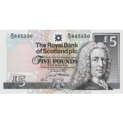 5 Pounds Royal Bank of Scotland
