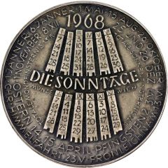 Calendar Medal 1968