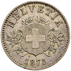 20 Rappen Coat of arms, billon, trial