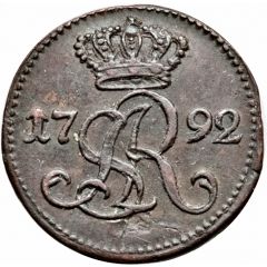 Szeląg koronny - Stanisław August Poniatowski Warszawa mint