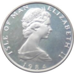 1/2 Penny - Elizabeth II Fuchsia flower on shield, silver