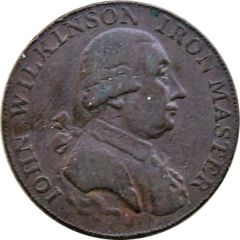 1/2 Penny Warwickshire – Wilkinson / Forge