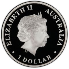1 Dollar - Elizabeth II 4th Portrait - Kangaroo Dreaming