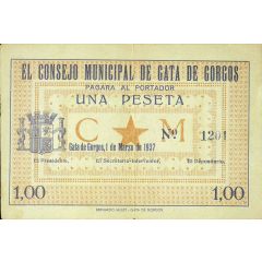 1 Peseta Gata de Gorgos