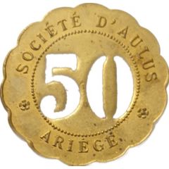 50 Centimes - Société d`Aulus Ariège