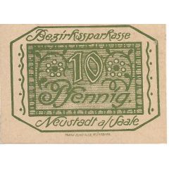 10 Pfennig Bezirkssparkasse