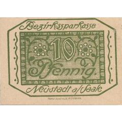 10 Pfennig Bezirkssparkasse