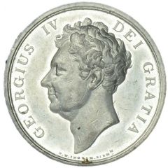 Medal - George IV Death, T.W. Ingram, white metal