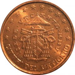 1 Euro Cent - Sede Vacante