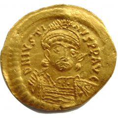 Solidus - Justin I VICTORIA AVGGG, Constantinopolis