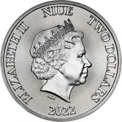 2 Dollars - Elizabeth II Roaring Lion