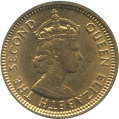 5 Cents - Elizabeth II 1st portrait, security edge