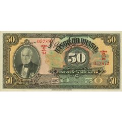 50 Mil Réis Banco do Brasil, 2nd. Print