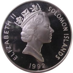 1 Dollar - Elizabeth II 50th Anniversary - Battle of Guadalcanal