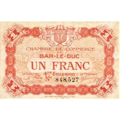 1 Franc - Chambre de Commerce de Bar-le-Duc 55