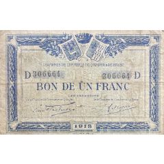 1 Franc - Chambres de Commerce de Quimper et de Brest 29