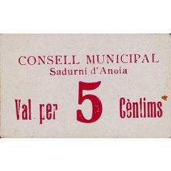 5 Céntimos Sadurní d`Anoia