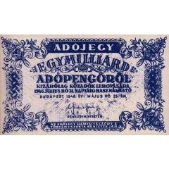 1 000 000 000 Adópengő