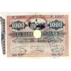 1000 Reales de Vellón Banco de España