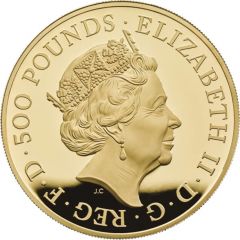 500 Pounds - Elizabeth II Year of the Dog, Gold Proof