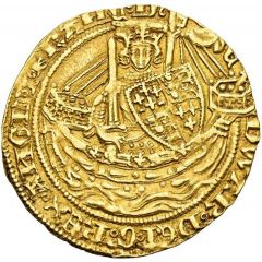 1/2 Noble - Edward III Pre-treaty period, series C