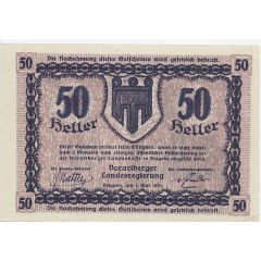 50 Heller Vorarlberg