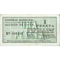 1 Peseta Alcolea de Cinca