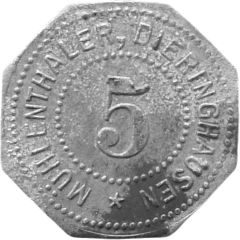 5 Pfennigs - Dieringhausen Mühlenthaler