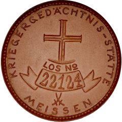 Medal - Lotery War Meissen brown