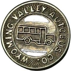 1 Fare - Wyoming Valley Autobus Co. Wilkes-Barre, Pennsylvania